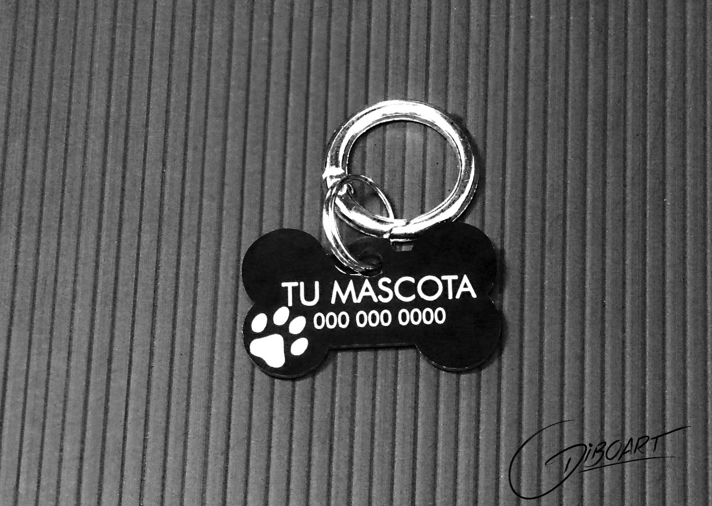 placa hueso con QR para perros Pereira