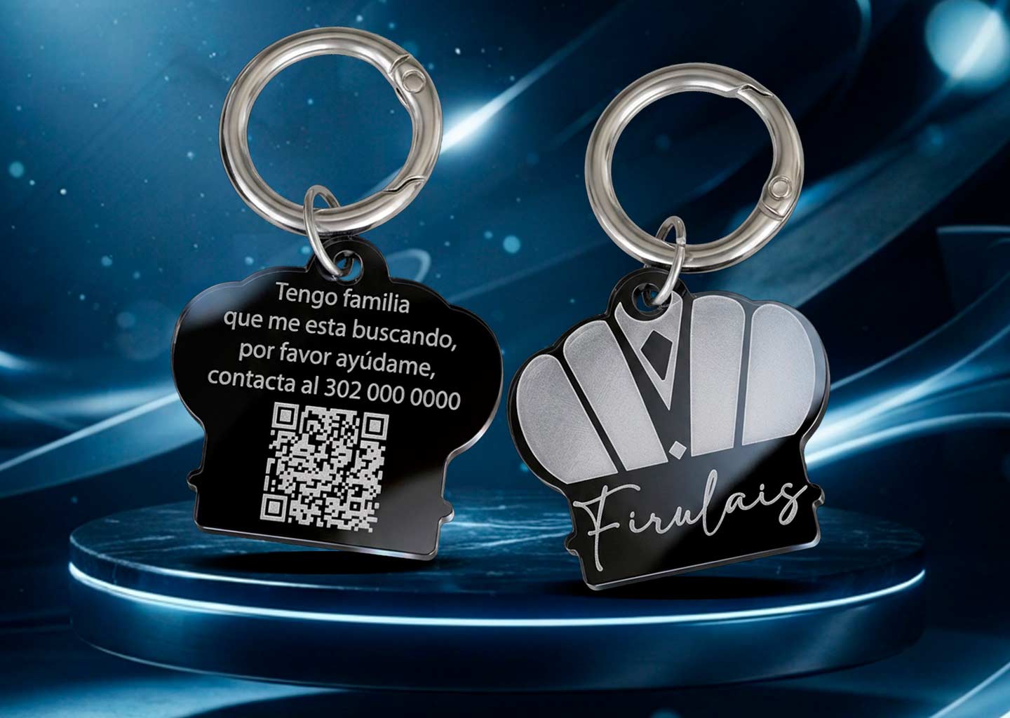 placa de seguridad para mascotas en Pereira con QR, Medallas para masotas en Pereira