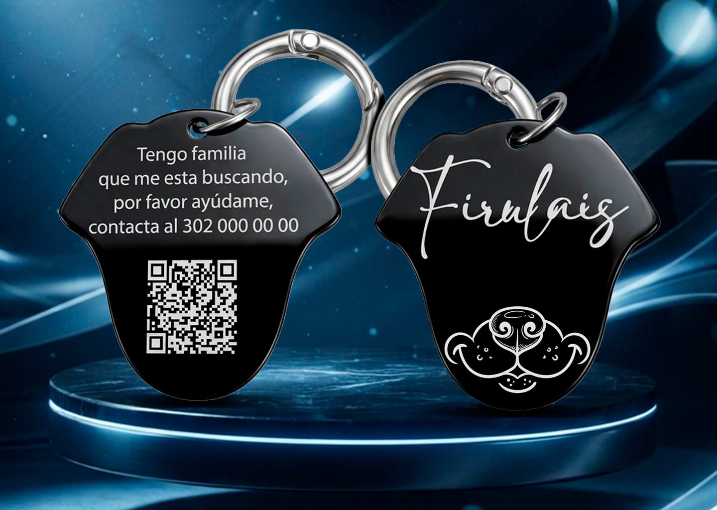 placas para mascotas con QR en Pereira, Identificación para perros